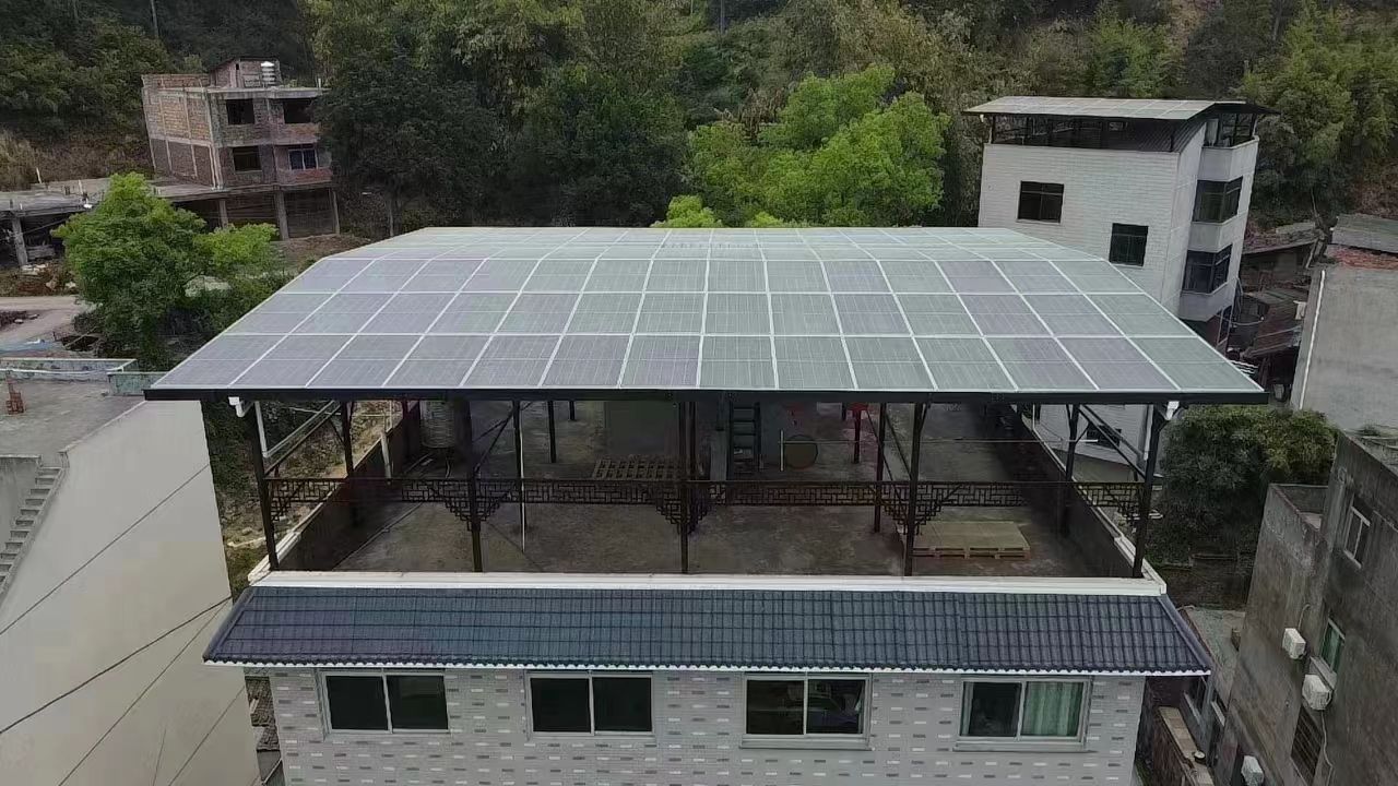 通化15kw+10kwh自建别墅家庭光伏储能系统